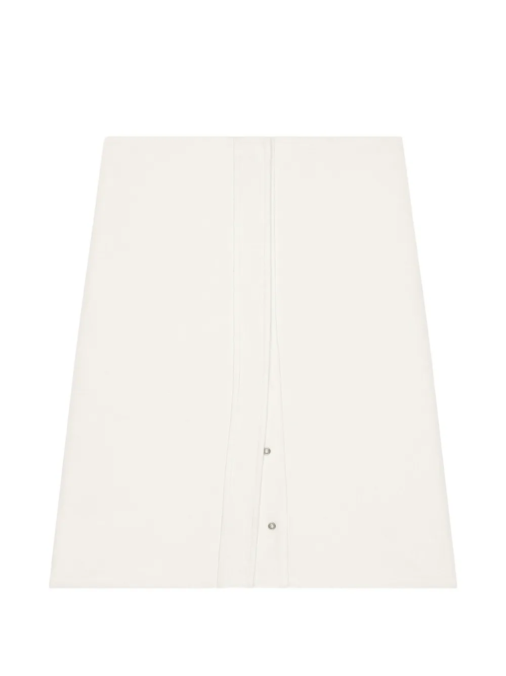 Courrèges Mini-rok met drukknoop Wit