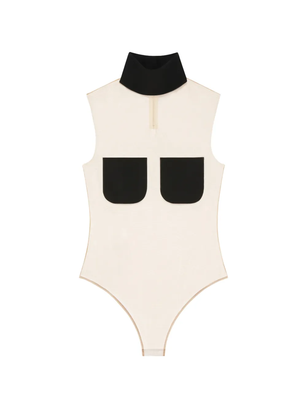 Courrèges Body con tasche - Nero