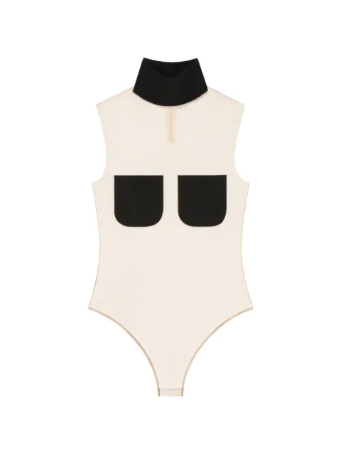Courrèges body con dos bolsillos