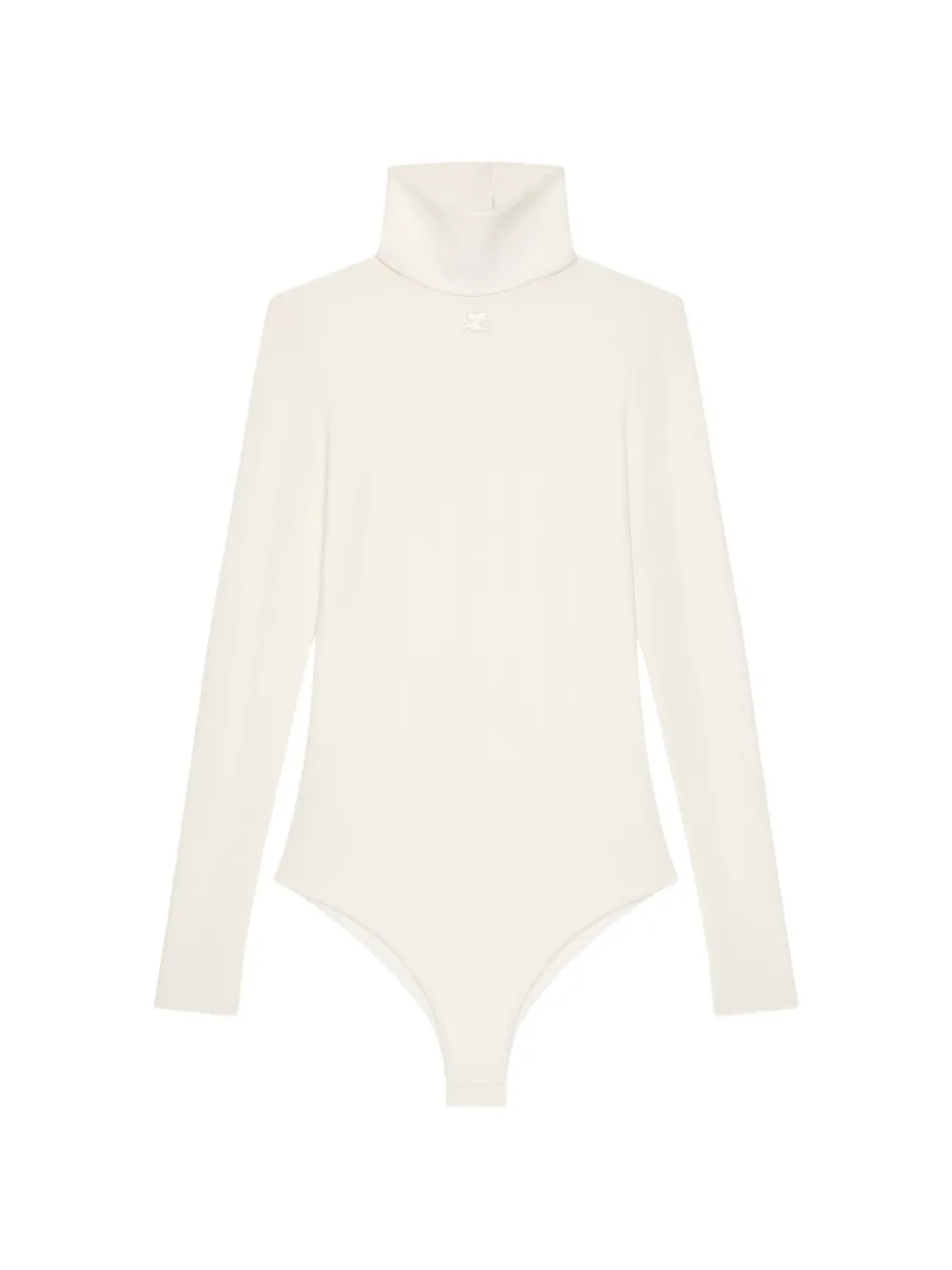 Courrèges Body con ricamo - Bianco