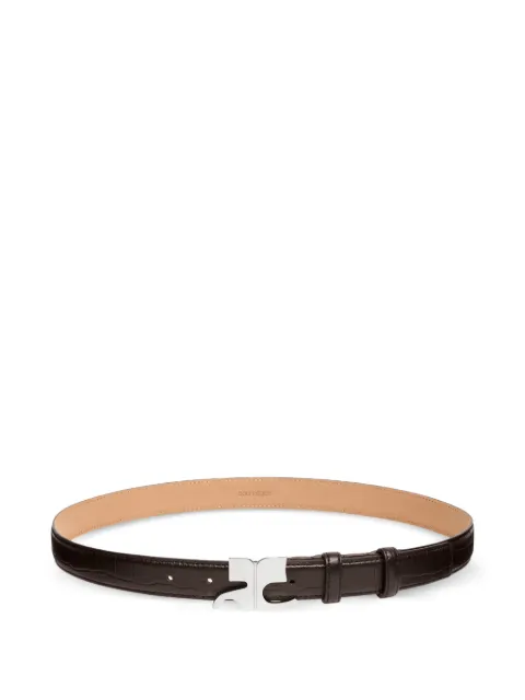 Courrèges croc-embossed leather belt
