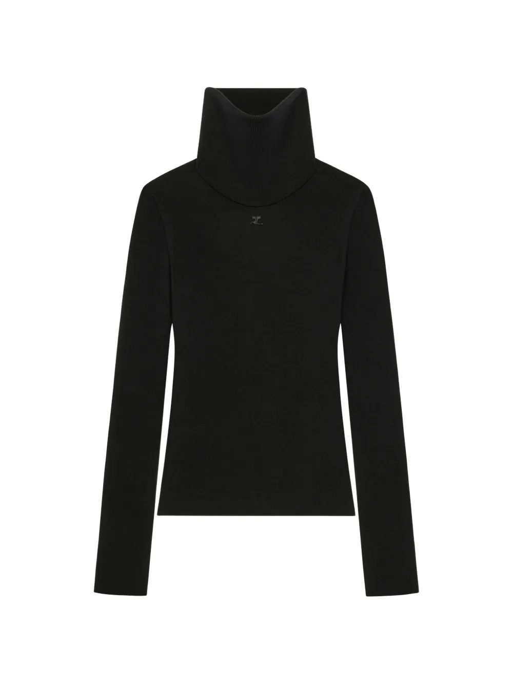 Courrèges Trui met hoge kraag Zwart