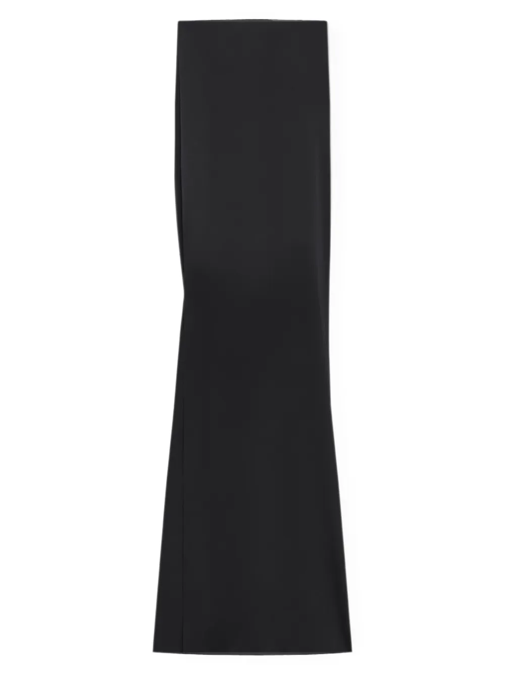 Courrèges Abito lungo in raso - Nero