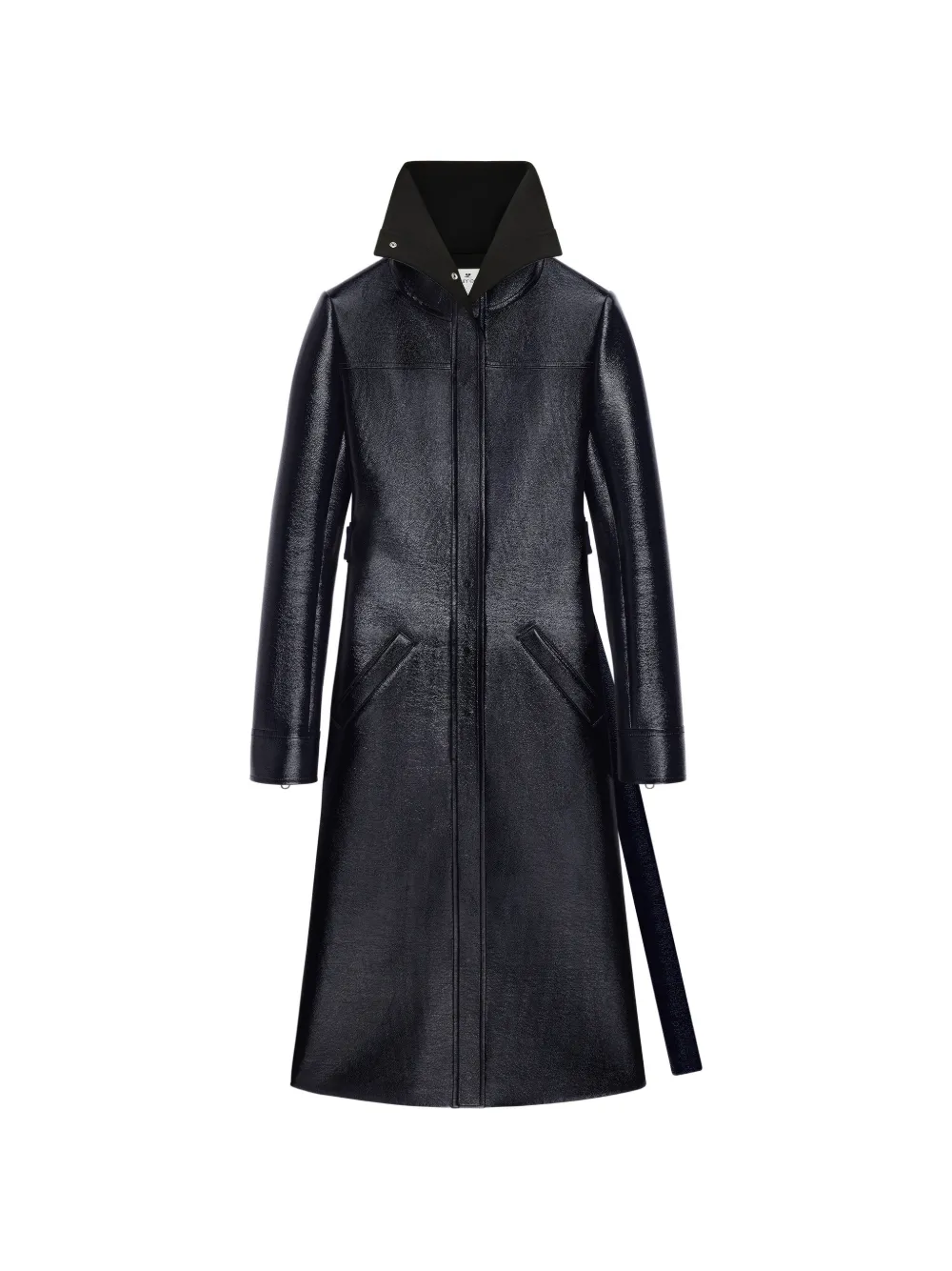 Courrèges high-collar vinyl coat