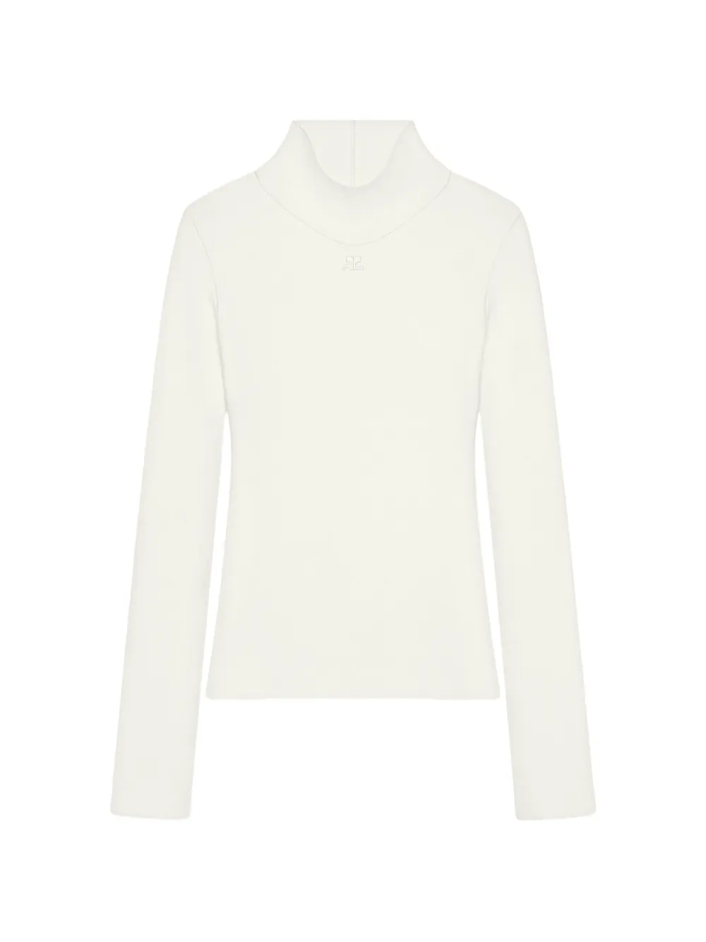 Courrèges Milano knit logo-patch sweater - Bianco