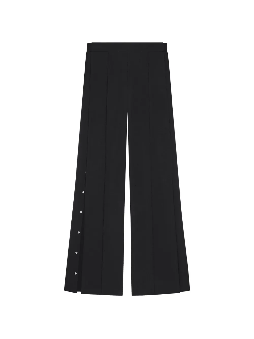 Courrèges snap-twill pressed-crease trousers - Nero