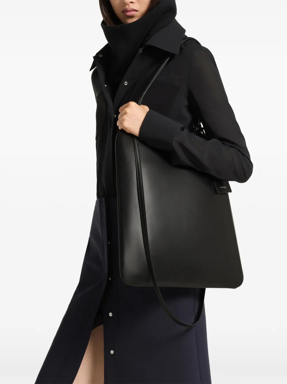 Courrèges Shadow shopper van imitatieleer Zwart