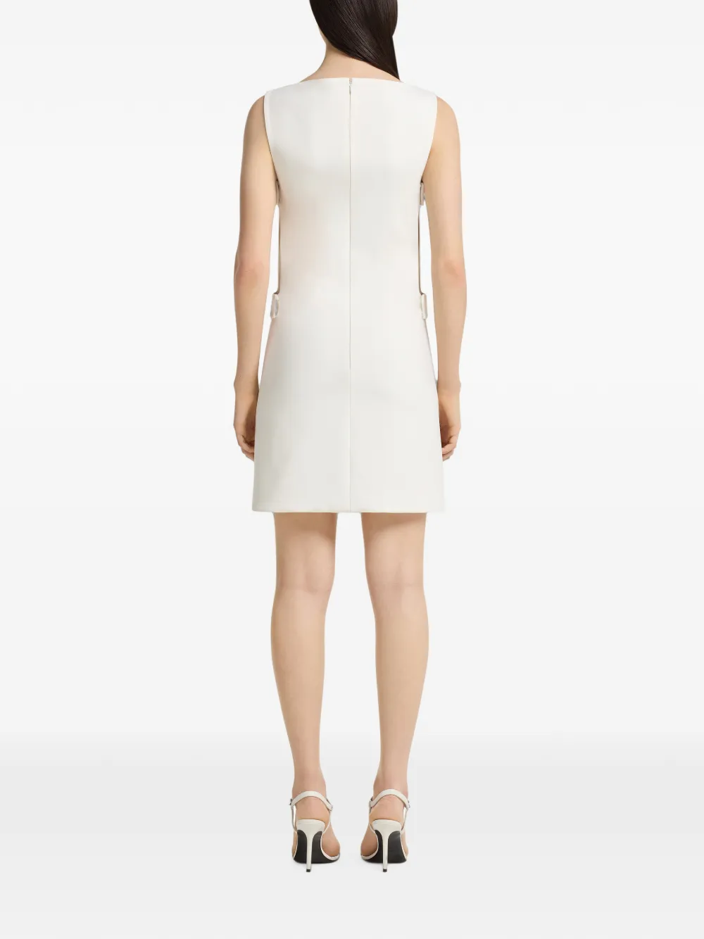 Courrèges Uitgesneden mini-jurk Wit