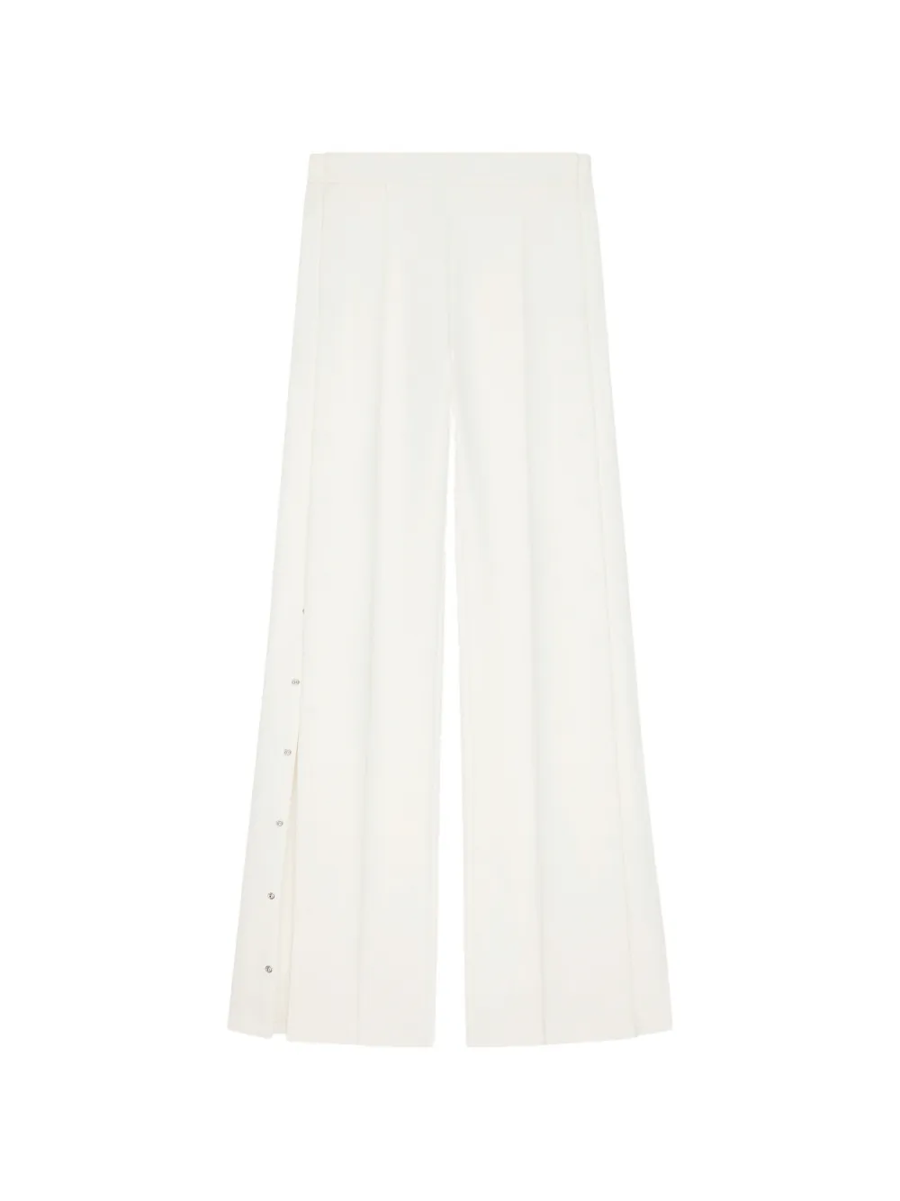 Courrèges snap-button twill trousers - Bianco