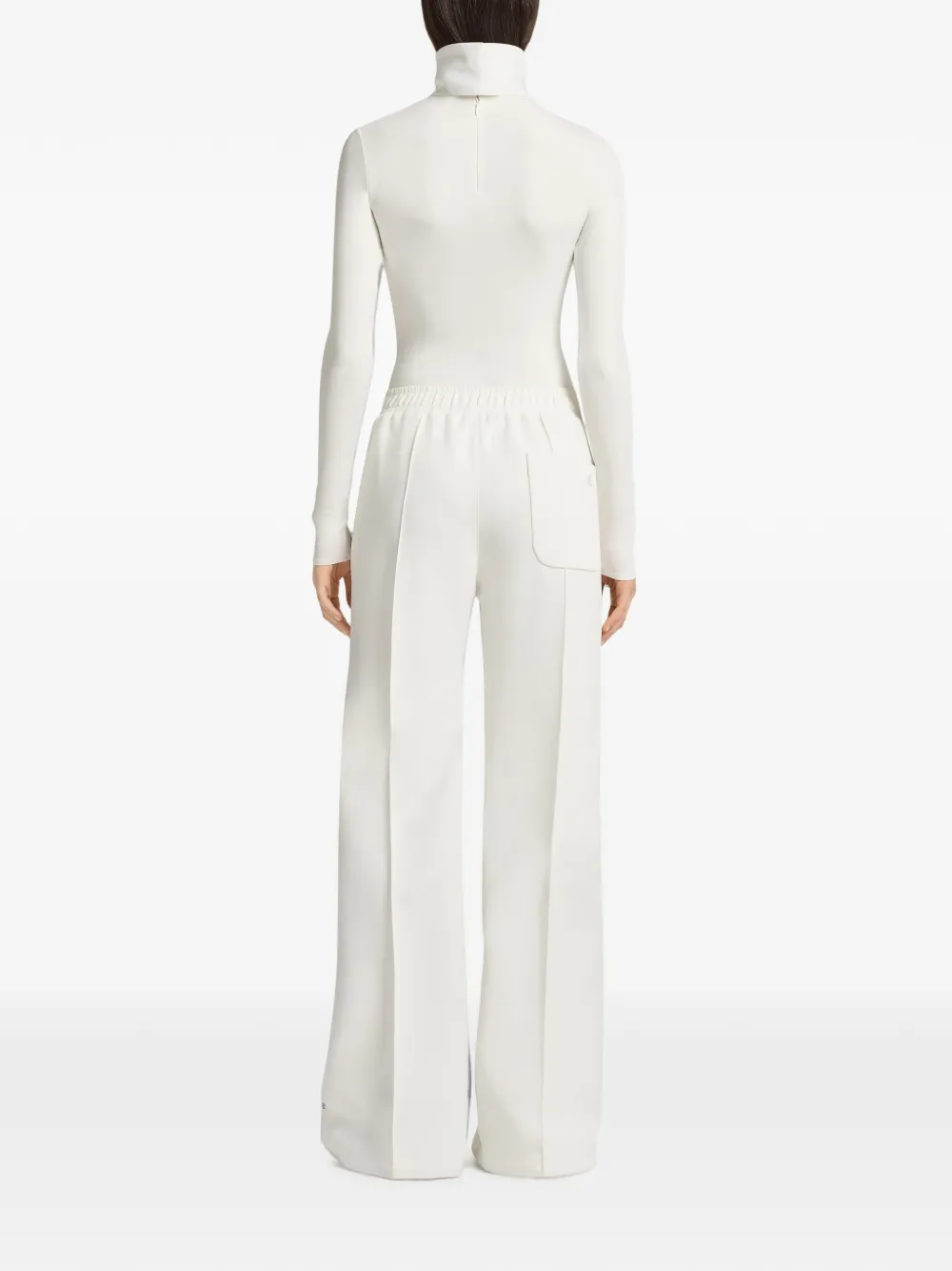 Courrèges Twill broek met drukknoop Wit