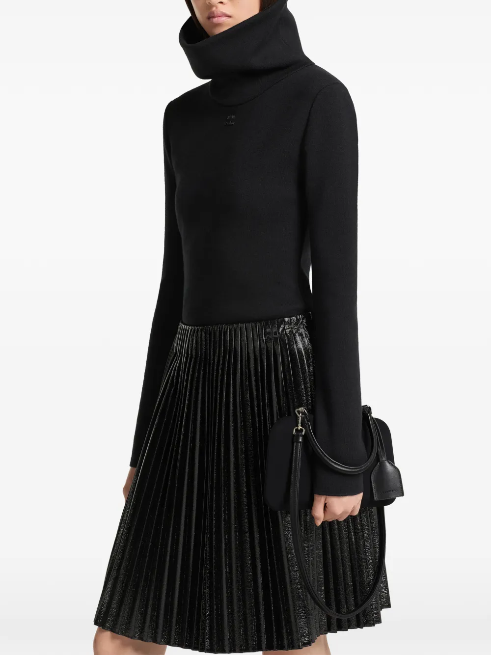 Courrèges Kleine Shadow handtas Zwart