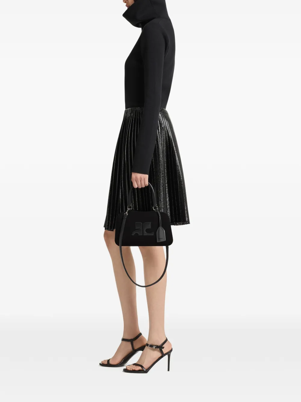 Courrèges Kleine Shadow handtas Zwart