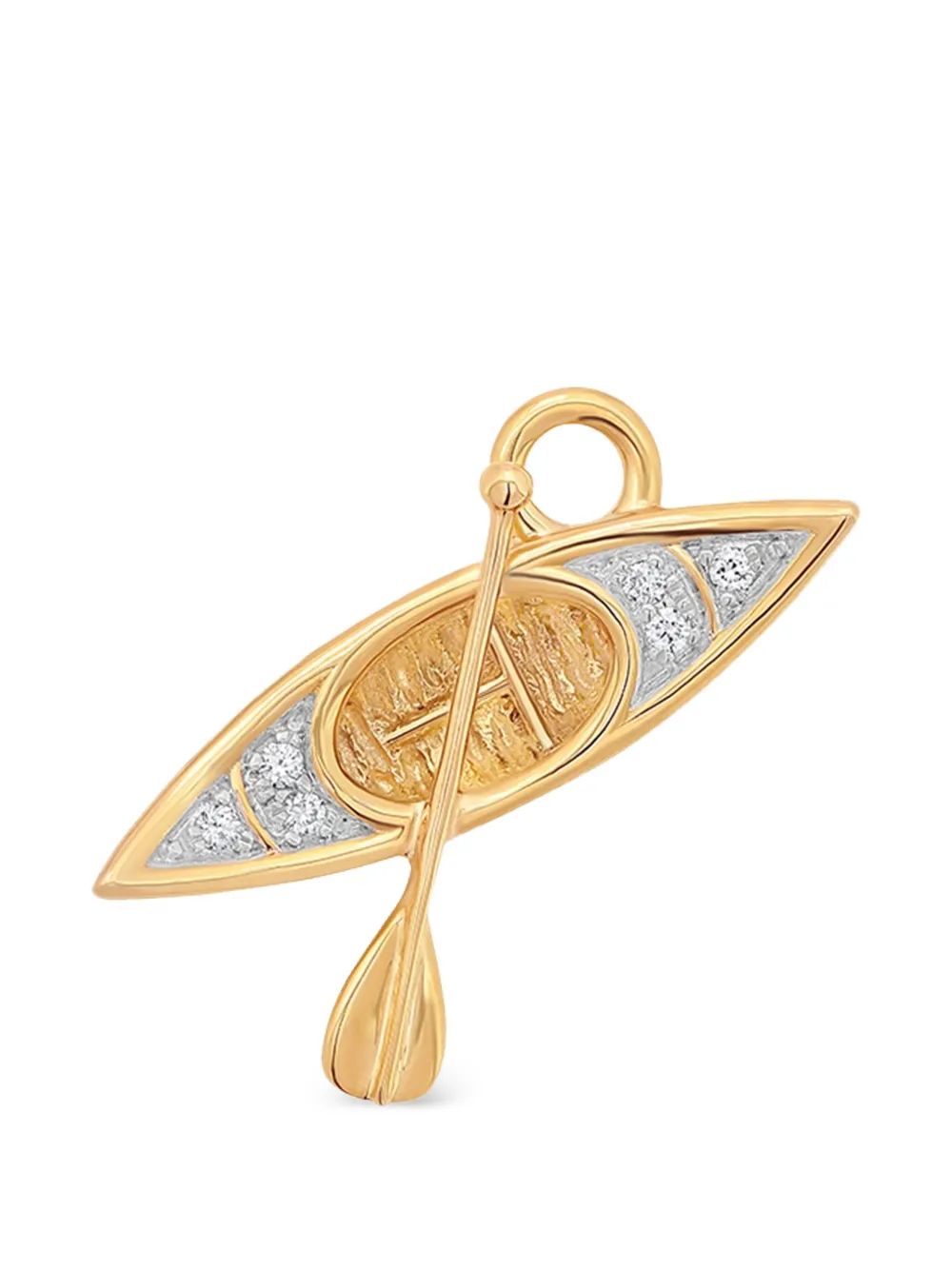 Sara Weinstock diamond canoe-shape charm
