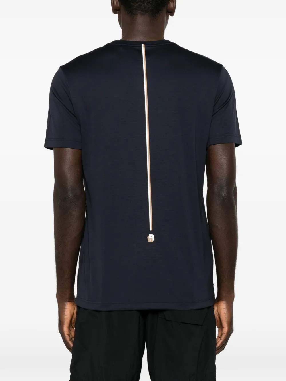 BOSS T-shirt met logoprint Blauw
