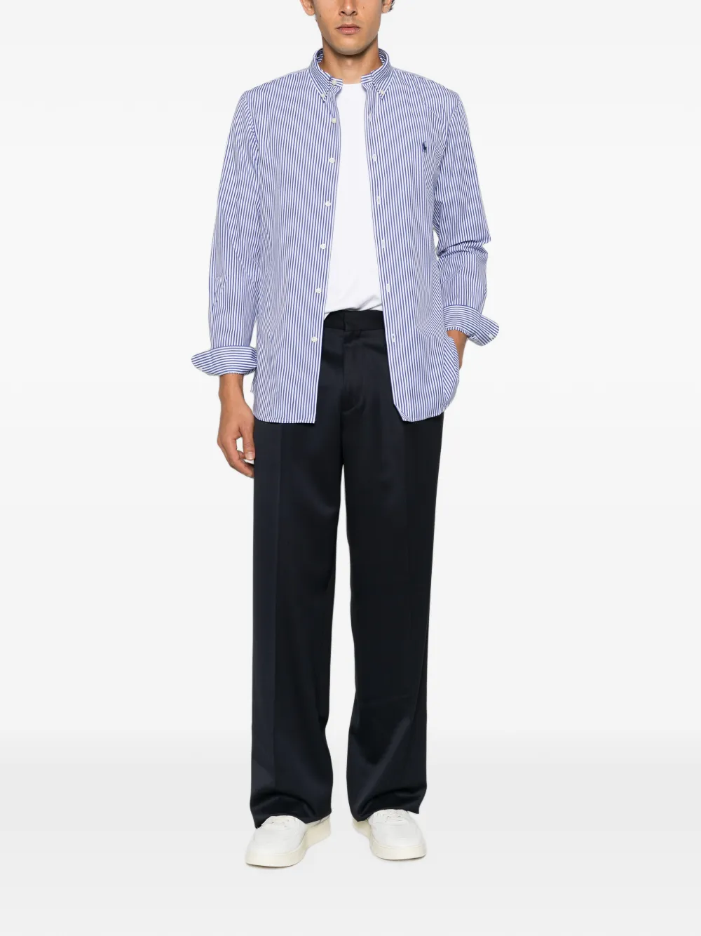 Polo Ralph Lauren vertical-stripe button-down shirt - Blu
