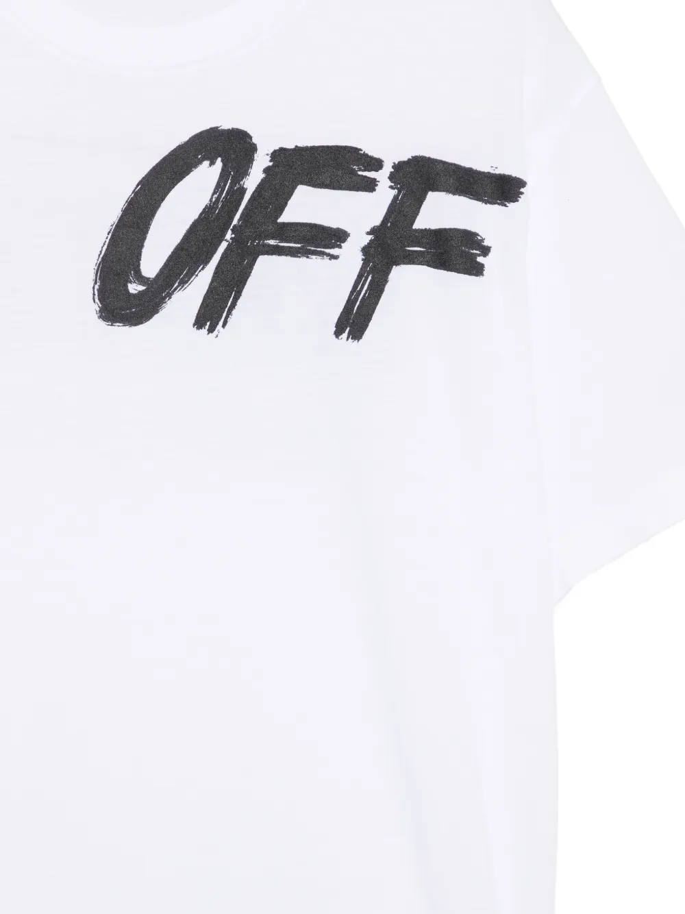 Off-White Kids Katoenen T-shirt met logoprint Wit