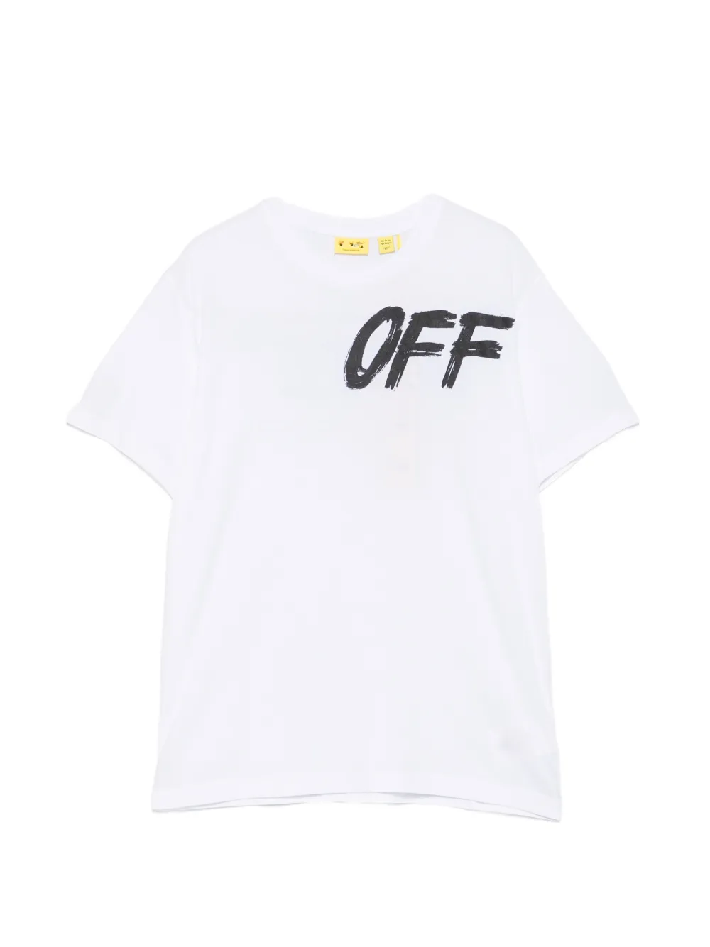 Off-White Kids logo-print cotton T-shirt - Bianco