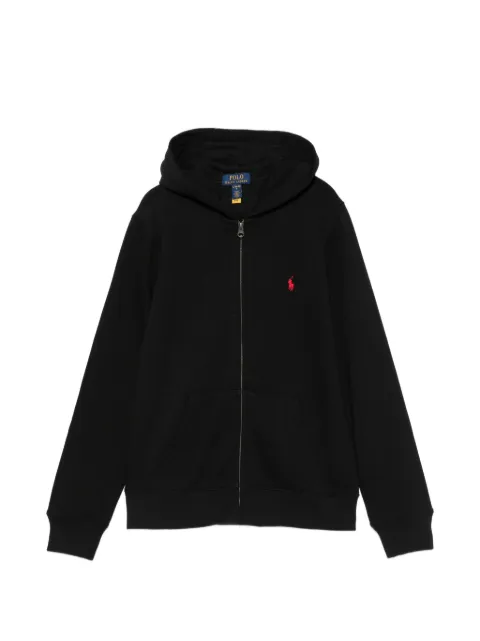 POLO RALPH LAUREN KIDS هودي بسحاب وتطريز شعار الماركة