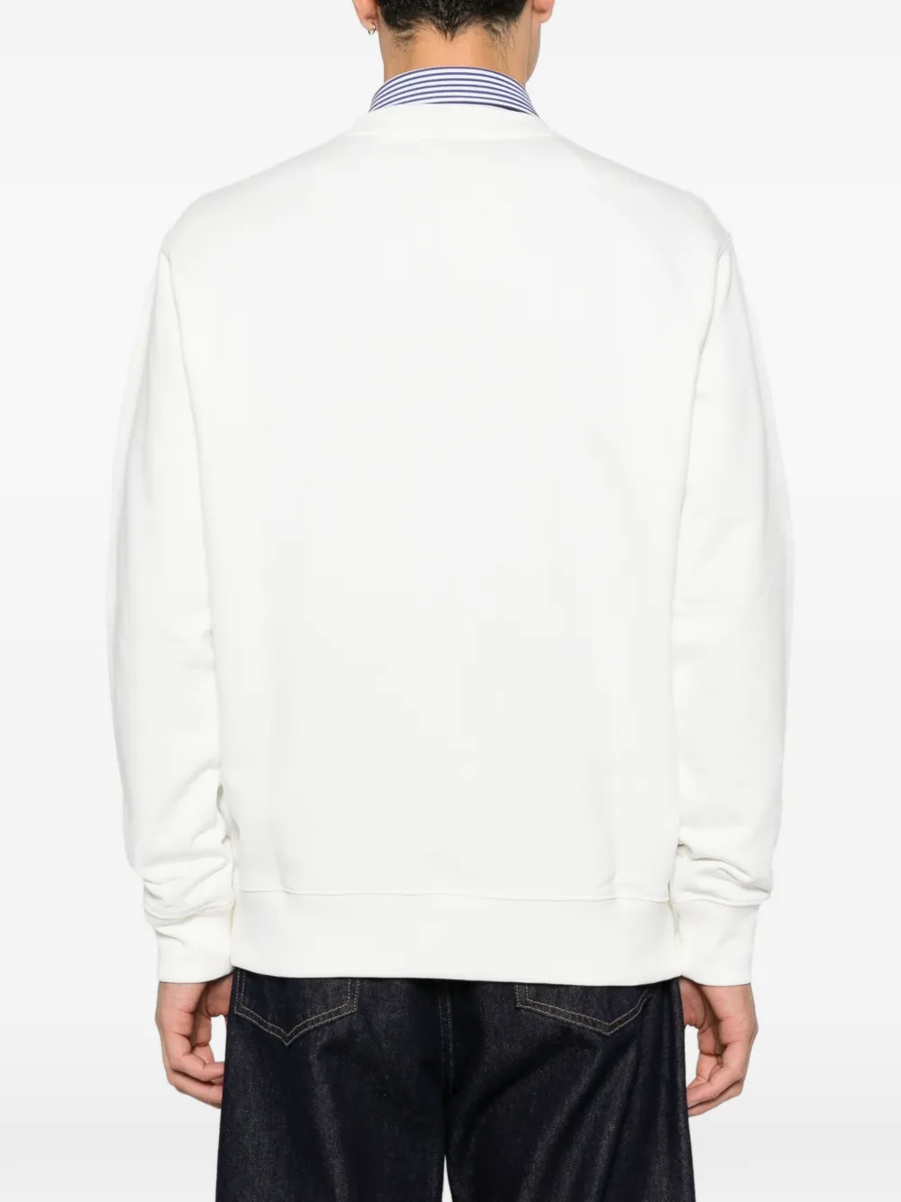 Drôle De Monsieur Sweater met print Wit