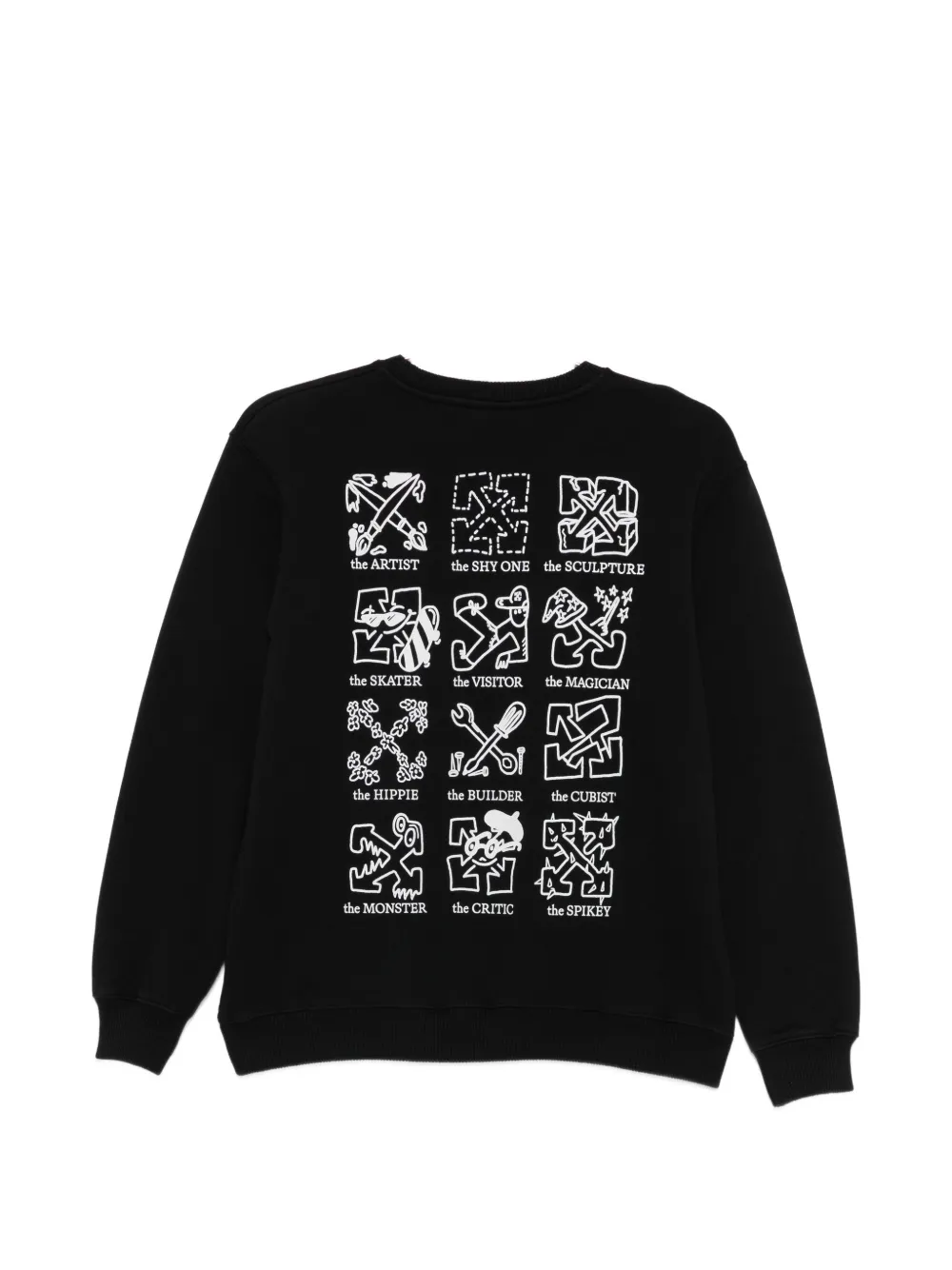 Off-White Kids Trui met logoprint Zwart