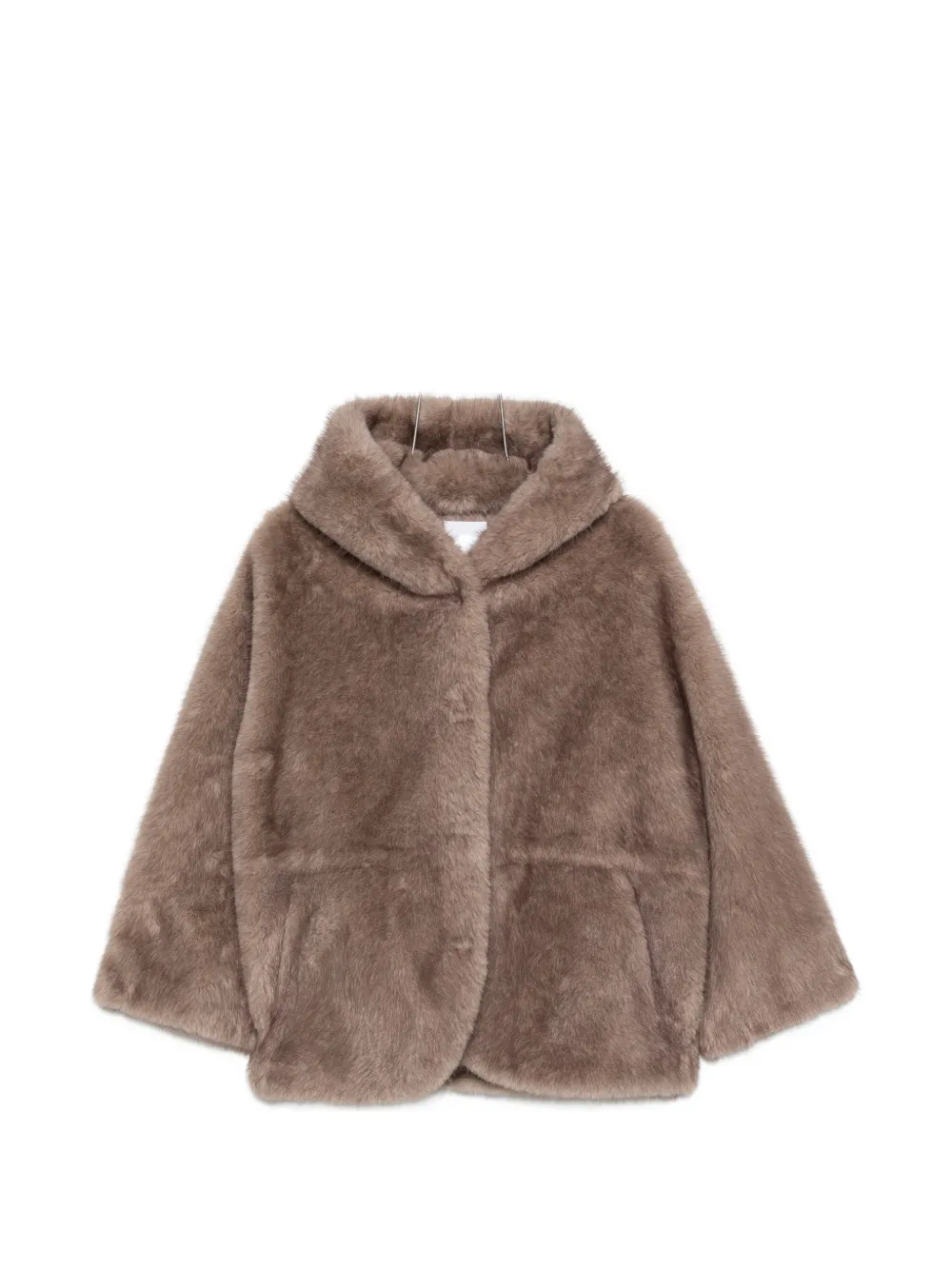 Cenere GB hooded faux-fur coat