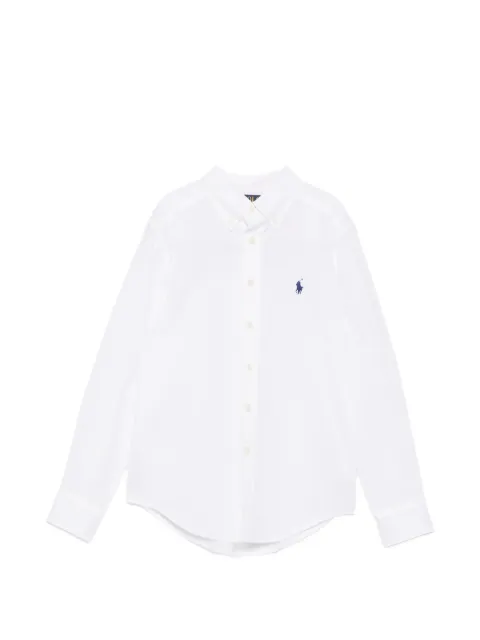 POLO RALPH LAUREN KIDS embroidered-logo button-down shirt