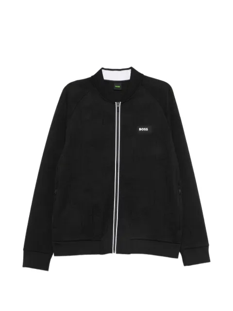 BOSS Pullover mit geometrischem Muster