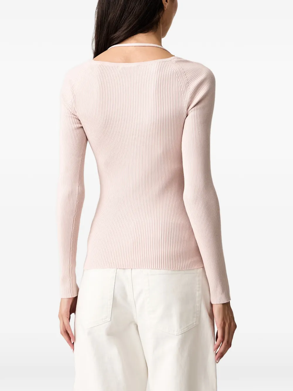 GUESS USA Top met logoplakkaat Roze