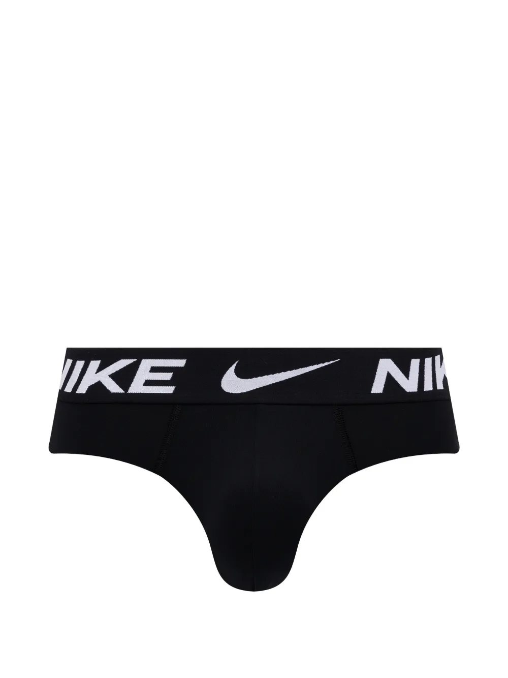 Nike Vijf slips met logo-tailleband Zwart