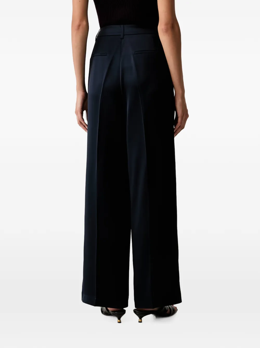 GUESS USA Broek met wijde pijpen Blauw