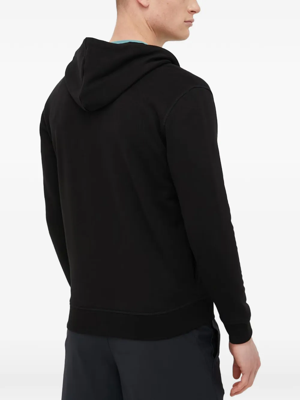 GUESS USA logo-patch zip-up hoodie Zwart