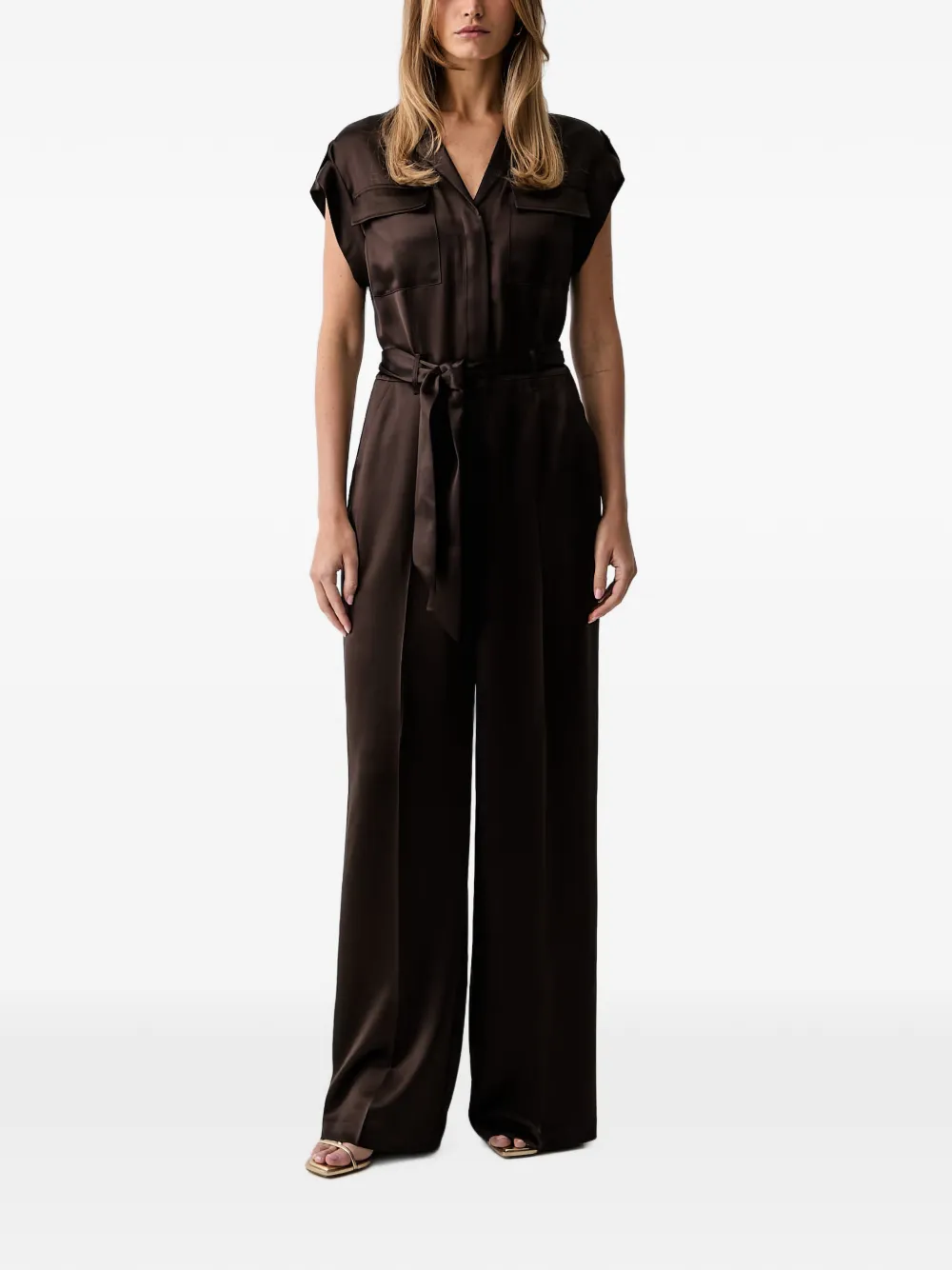 GUESS USA belted cap-sleeve jumpsuit