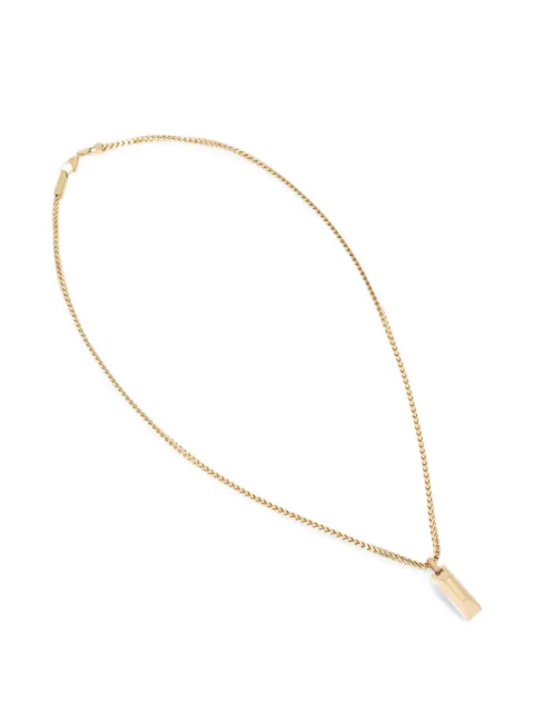 GUESS USA geometric-pendant curb-chain necklace