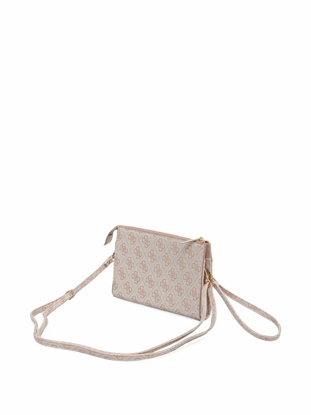 GUESS USA logo-print clutch bag - Rosa