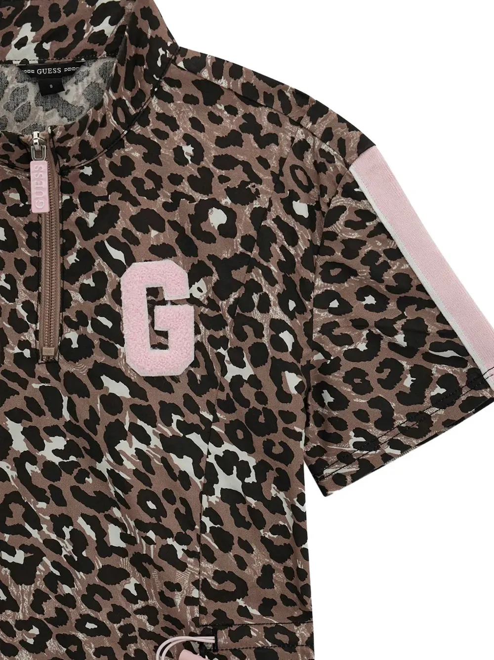 guess kids leopard-print logo-patch mini dress Bruin