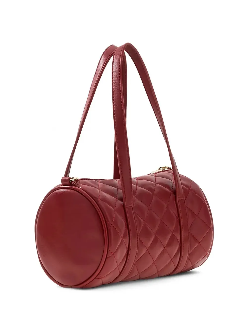 guess kids quilted logo-plaque bowling bag Rood