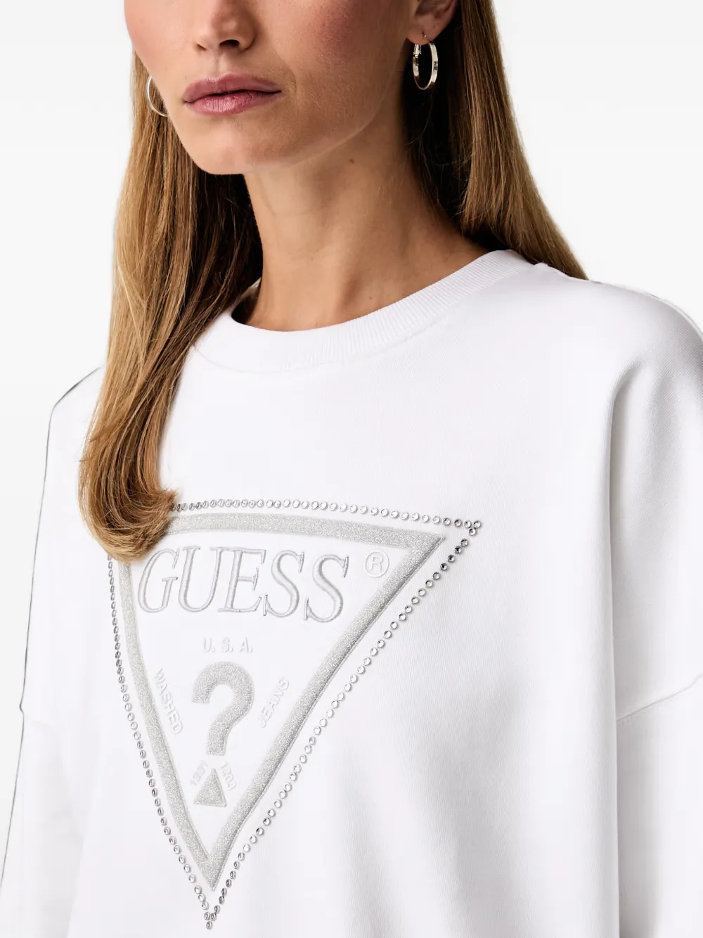 GUESS USA Sweater met logo Wit