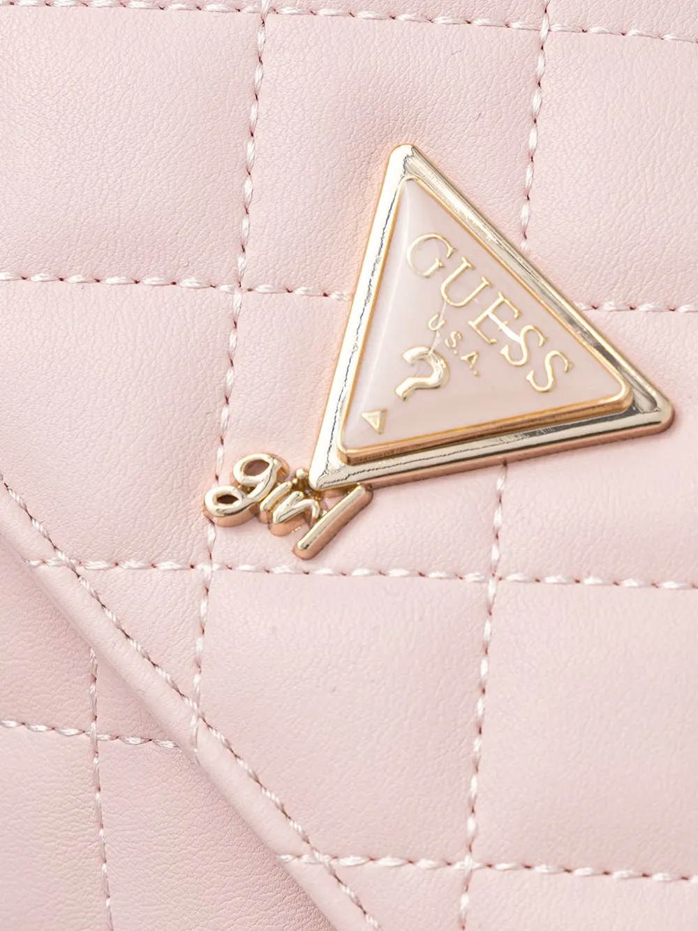 guess kids quilted shoulder bag Roze