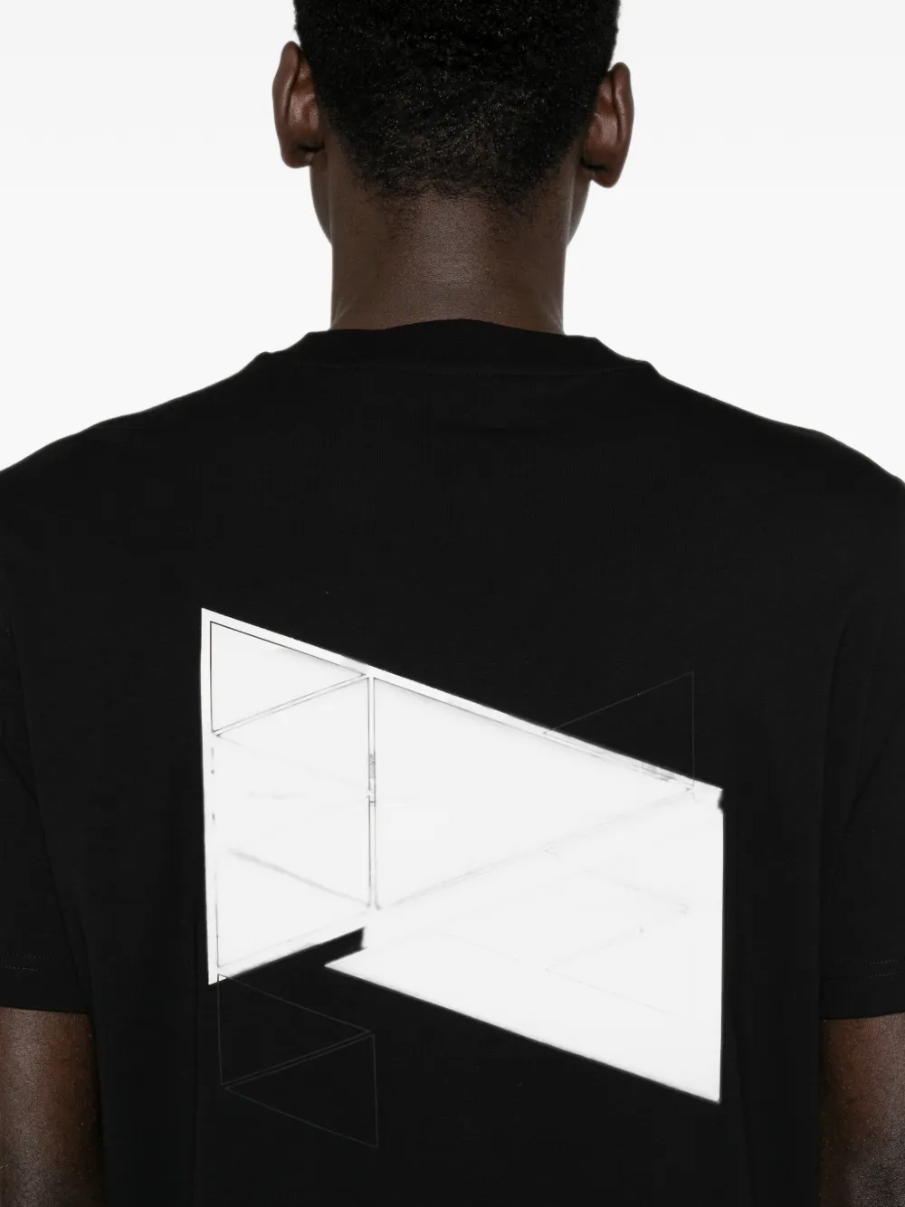 BOSS T-shirt met logoprint Zwart