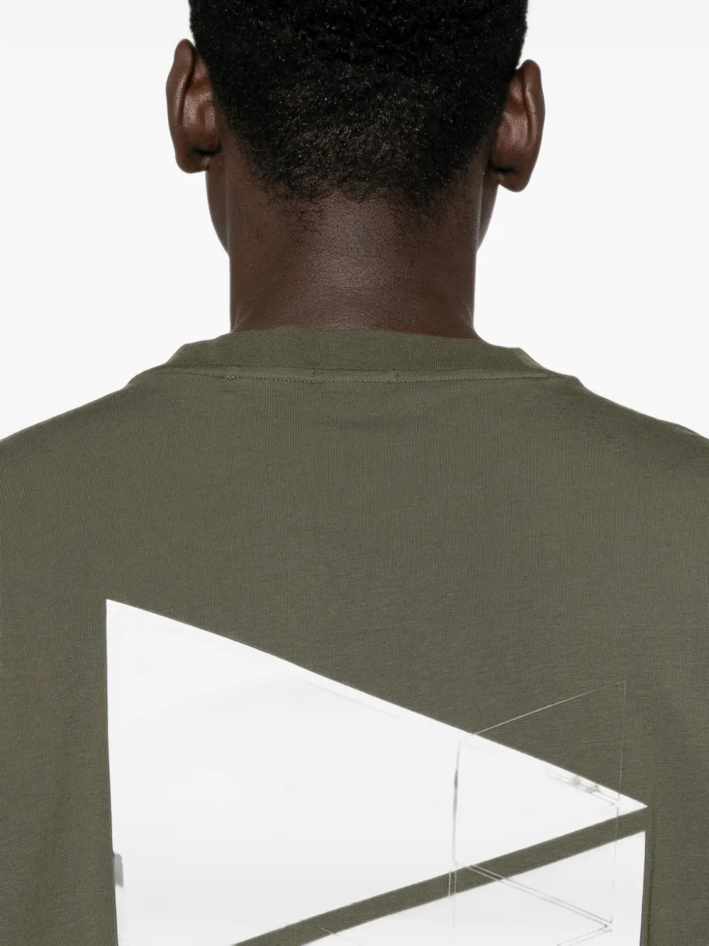 BOSS T-shirt met grafische print Groen