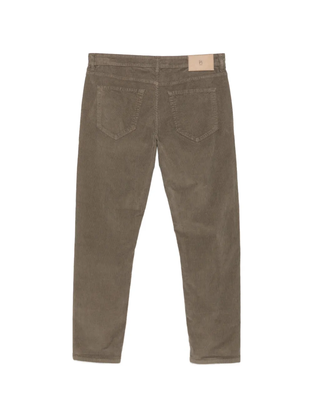 PT Torino Ribfluwelen broek met toelopende pijpen Bruin