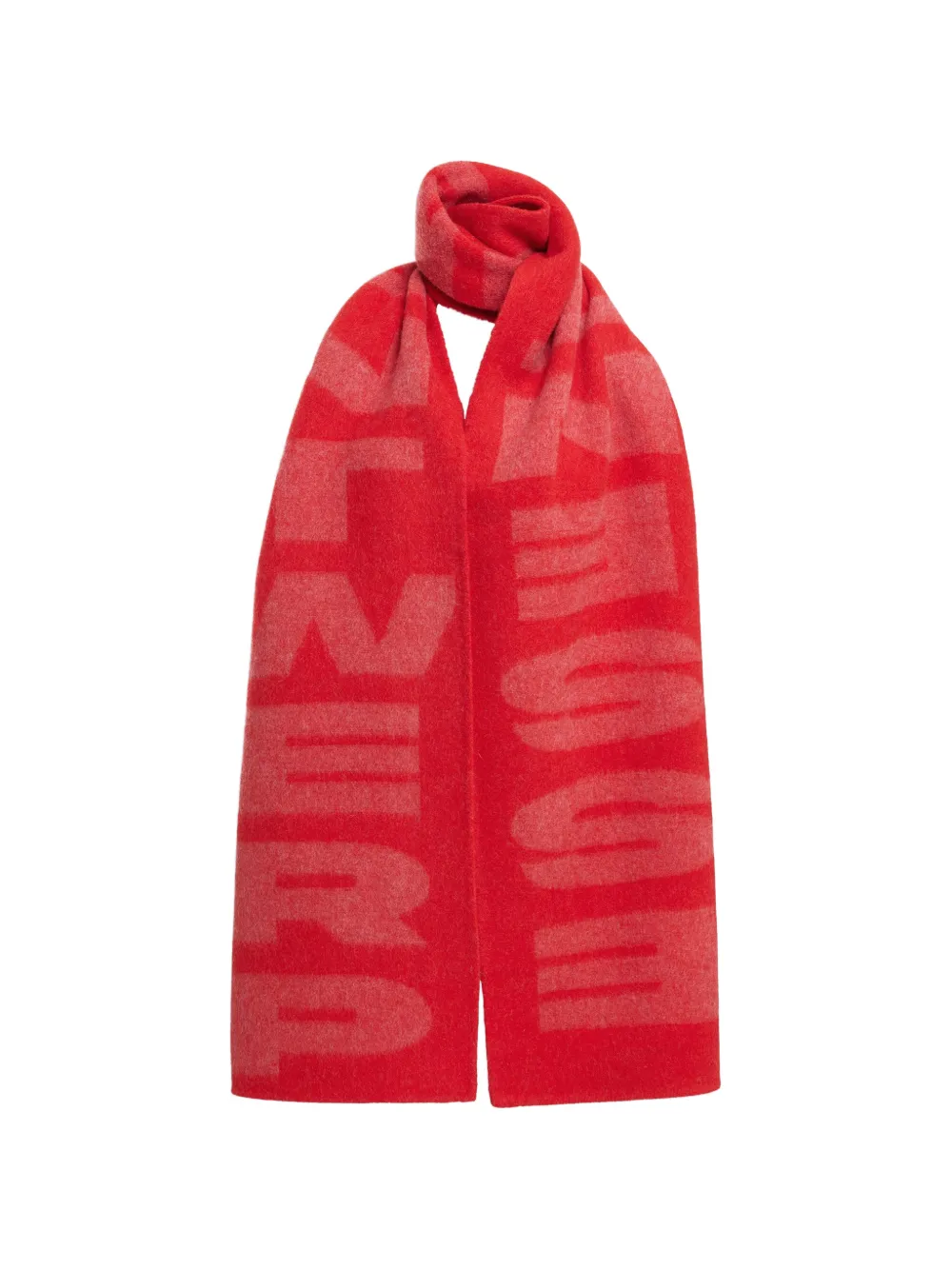 Essentiel Antwerp Sciarpa Krisis con logo jacquard - Rosso