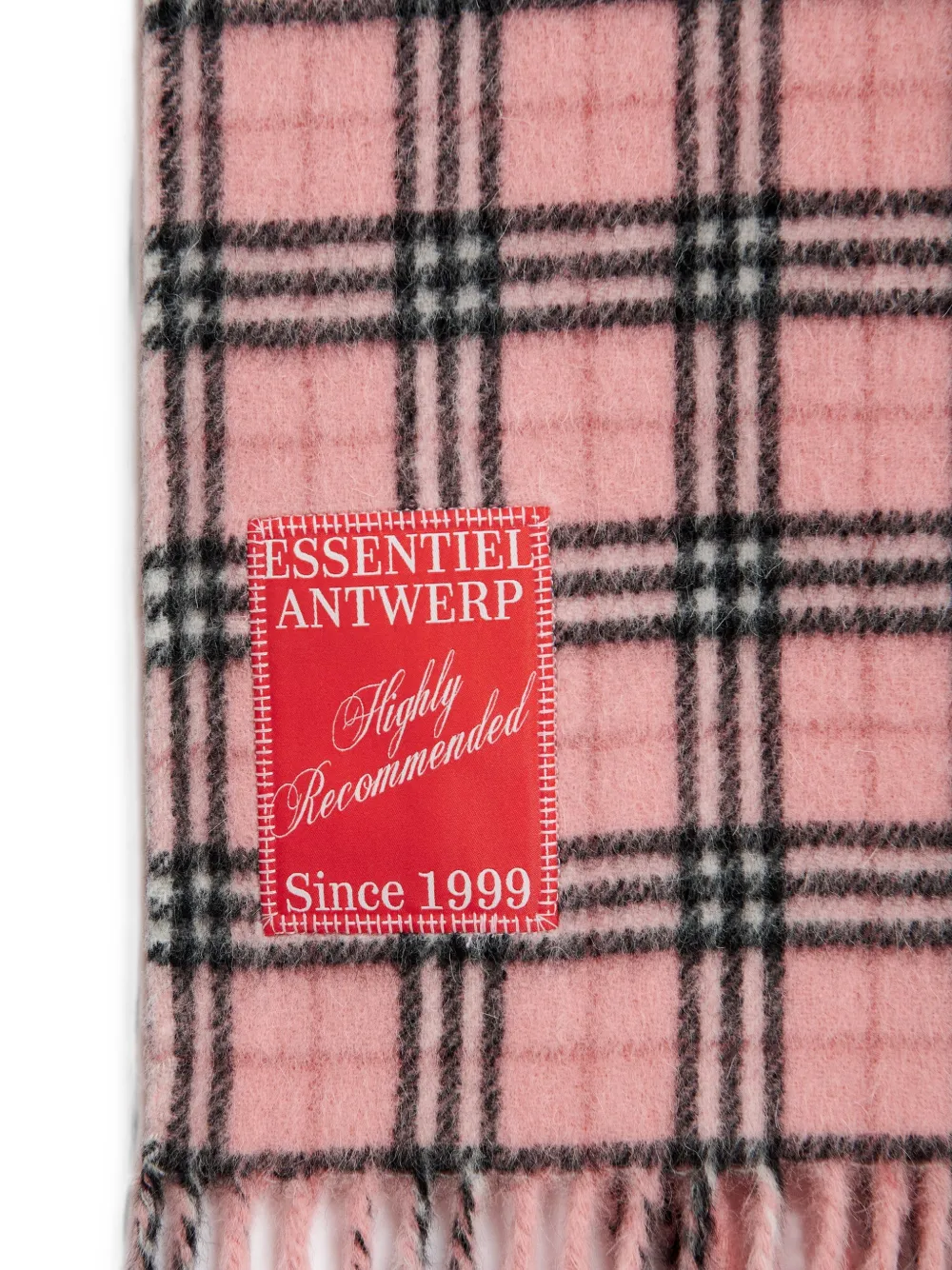 Essentiel Antwerp Sciarpa Kattern con frange - Rosa