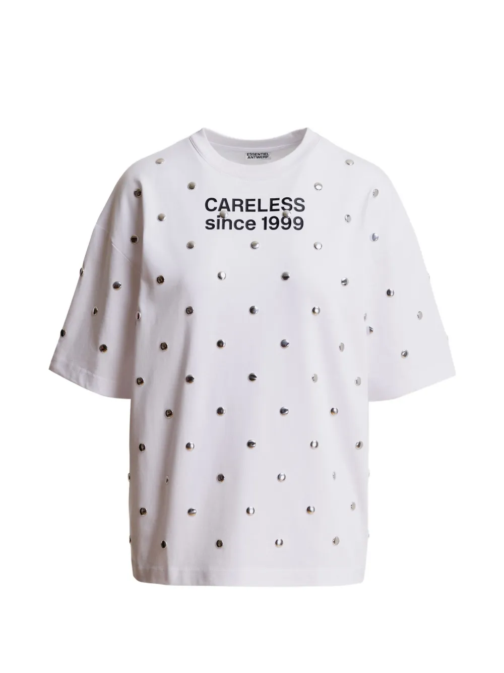 Essentiel Antwerp Kourse stud-embellished T-shirt - Bianco
