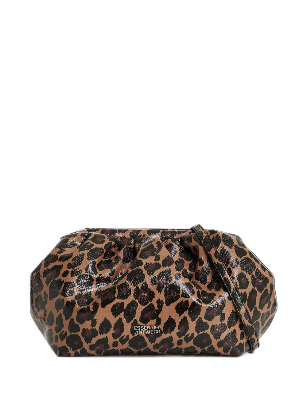 Essentiel Antwerp Kennie leopard-print clutch bag