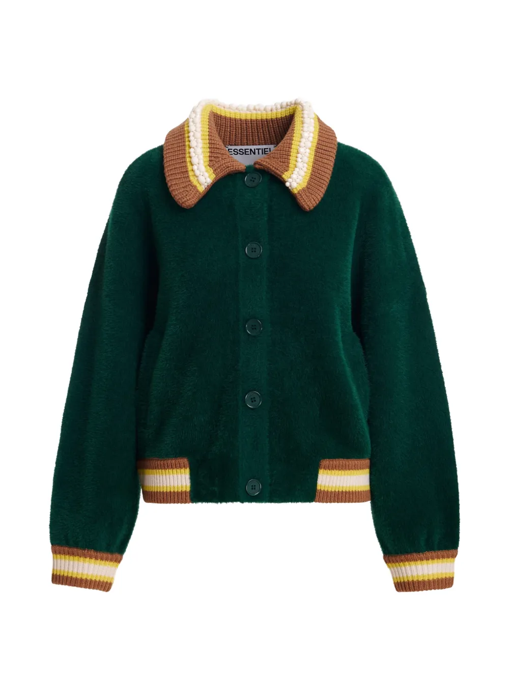 Essentiel Antwerp Cardigan con decorazione - Verde