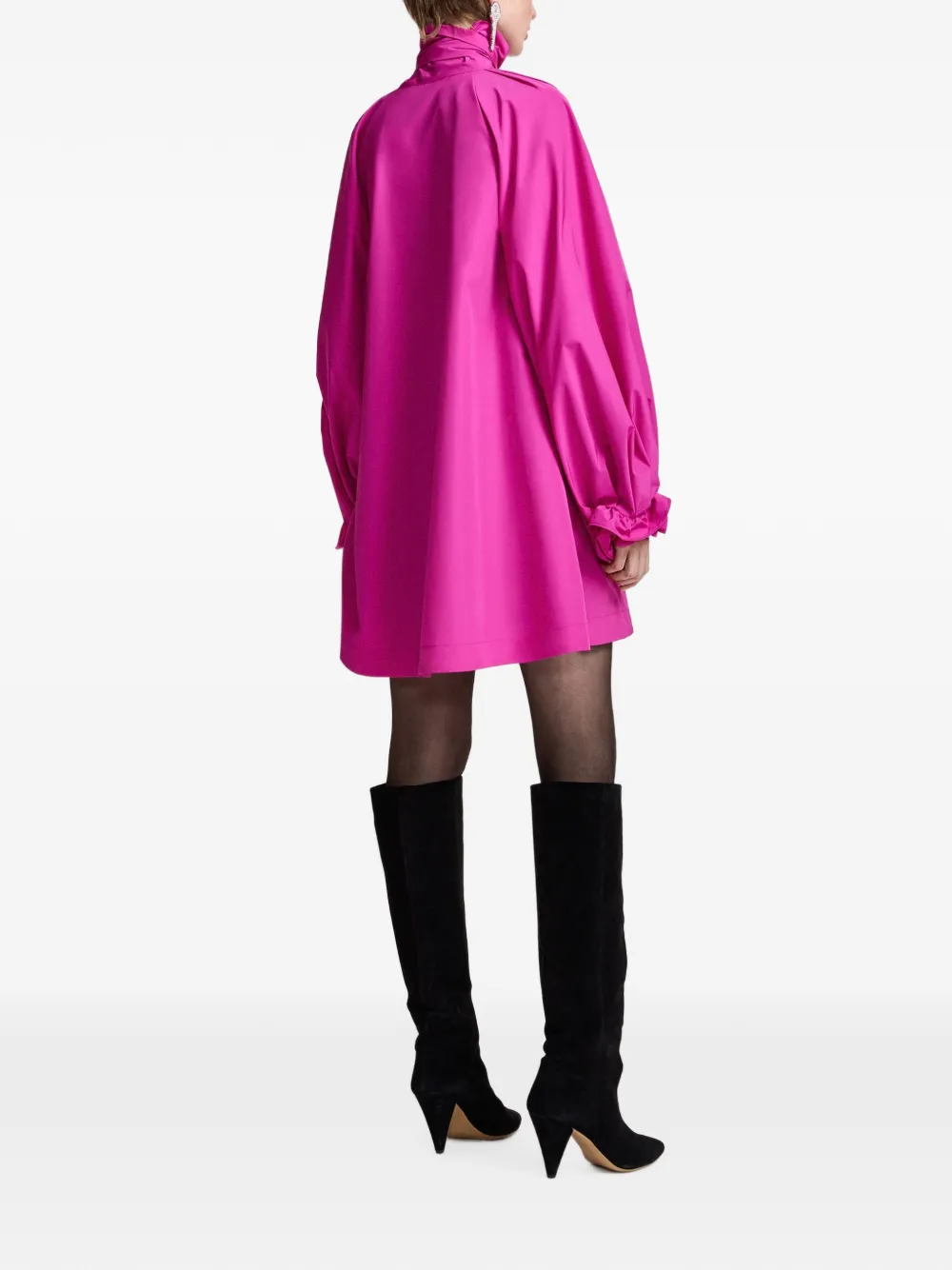 Essentiel Antwerp Khai mini-jurk met A-lijn en strik Roze