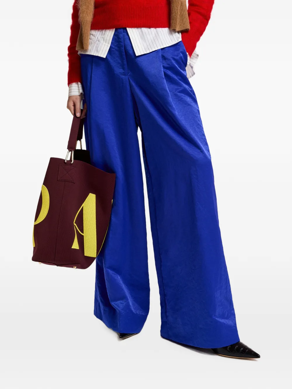 Essentiel Antwerp Palazzo plooibroek Blauw