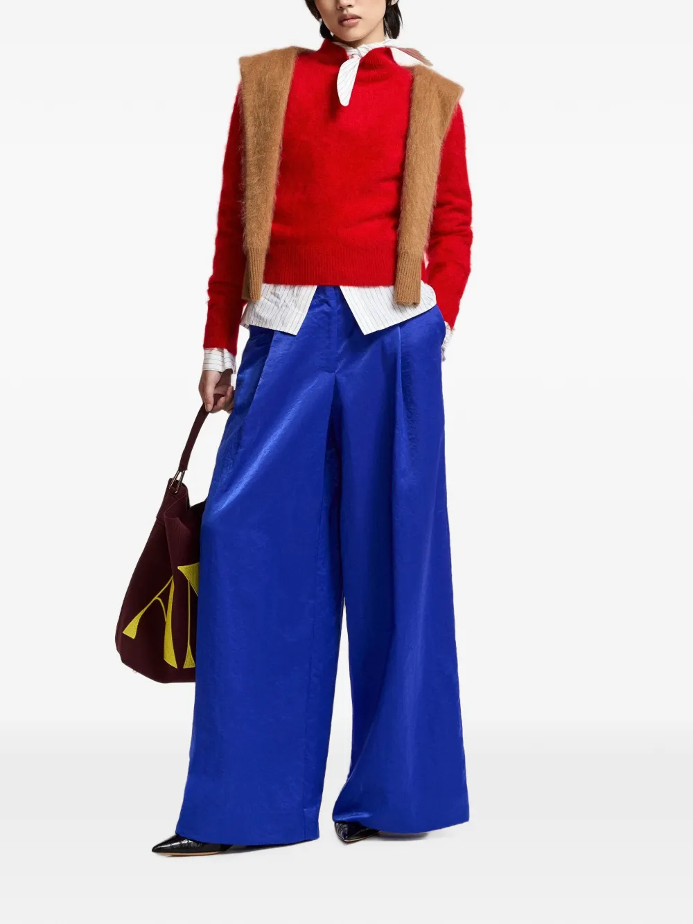 Essentiel Antwerp Palazzo plooibroek Blauw