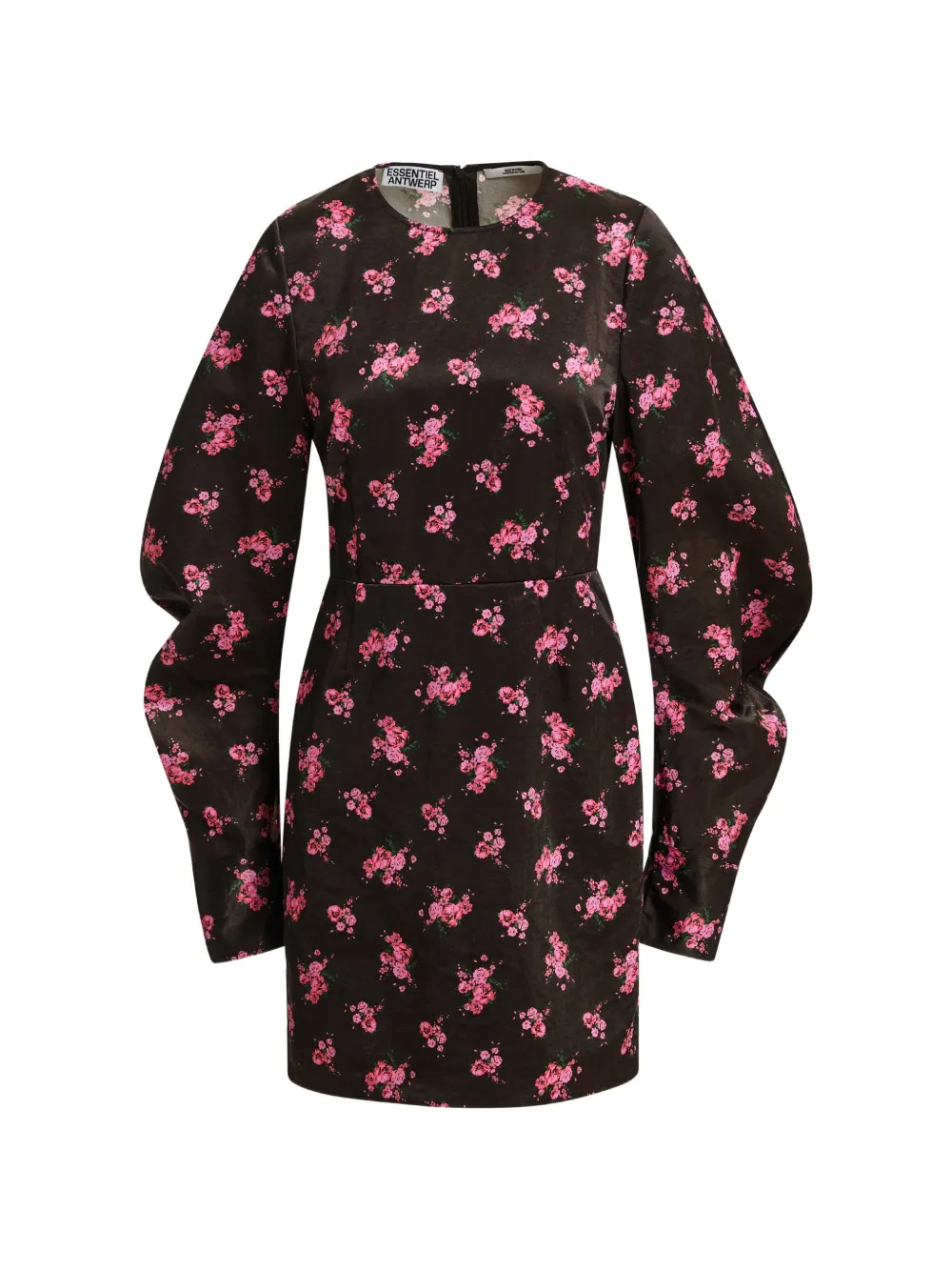 Essentiel Antwerp Abito corto Kaila a fiori - Nero